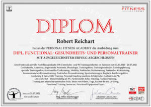 Dipl Functional Fitnesstrainer Zertifikat